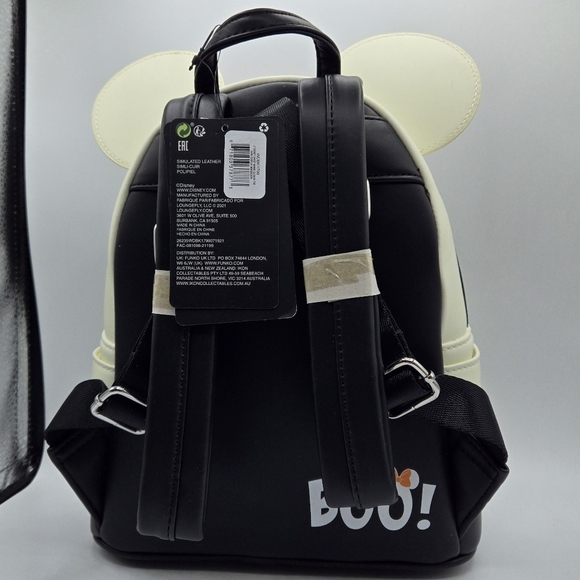 Loungefly Disney Ghost Minnie Mouse Glow in the Dark Backpack - Picture 5 of 11